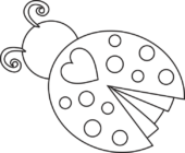 Disegni di Coccinelle da colorare