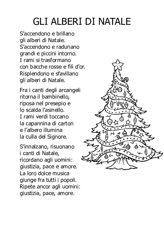 Gli Alberi Di Natale Schede Didattiche