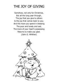 The Joy of Giving