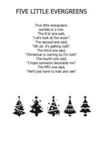 Five Little Evergreens