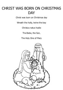 Christ Was Born on Christmas Day