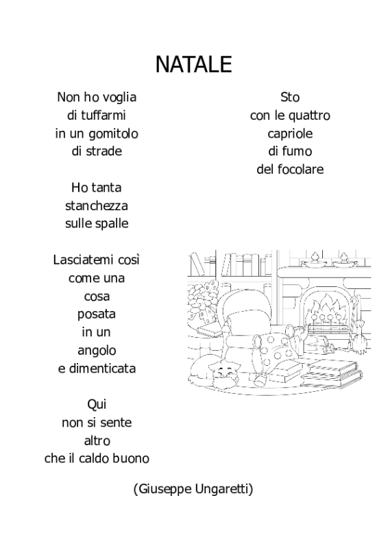 Natale Di Giuseppe Ungaretti - Schede Didattiche