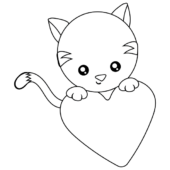 Disegni di Gatti da colorare