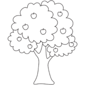 Disegni di Alberi da colorare