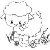 Disegni di Pecore da colorare