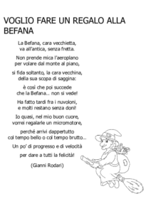 Voglio fare un regalo alla Befana