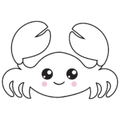 Disegni di Granchi da colorare