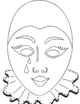 Disegni di Pierrot da colorare
