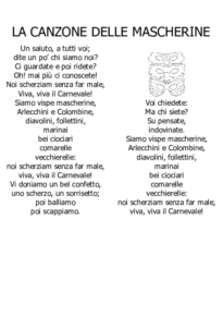La canzone delle mascherine