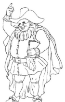 Disegni di Balanzone da colorare