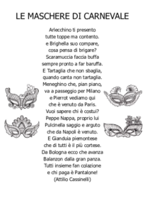 Le maschere di Carnevale