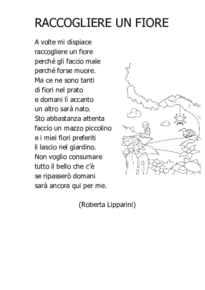 Raccogliere un fiore (R.Lipparini)