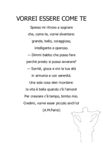 Vorrei Essere Come Te (A.M.Parisi)