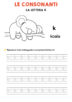 Schede didattiche sulla consonante K