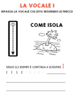 Schede didattiche sulla vocale I