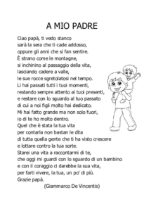 A mio padre (G.De Vincentis)