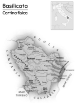 Cartine geografiche della Basilicata
