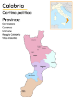 Cartine geografiche della Calabria