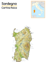 Cartine geografiche della Sardegna