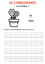 Schede didattiche sulla consonante V