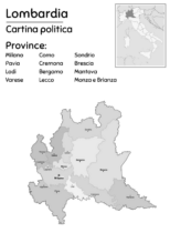 Cartine geografiche della Lombardia