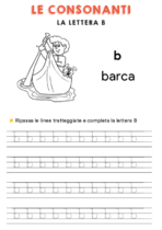 Schede didattiche sulla consonante B