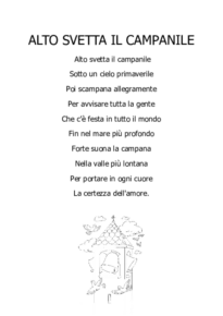 Alto svetta il campanile