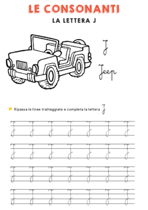 6 Schede ed Esercizi sulla Consonante J - SchedeDidattiche.it