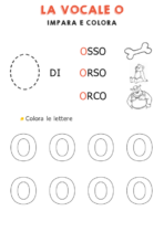 Schede didattiche sulla vocale O