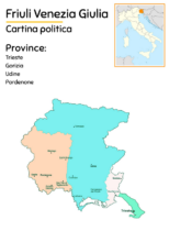 Cartine geografiche del Friuli Venezia Giulia