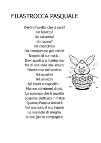 Filastrocca Pasquale
