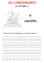 Schede didattiche sulla consonante C