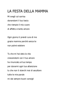 La festa della mamma