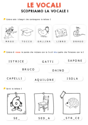 SCOPRIAMO LA VOCALE I