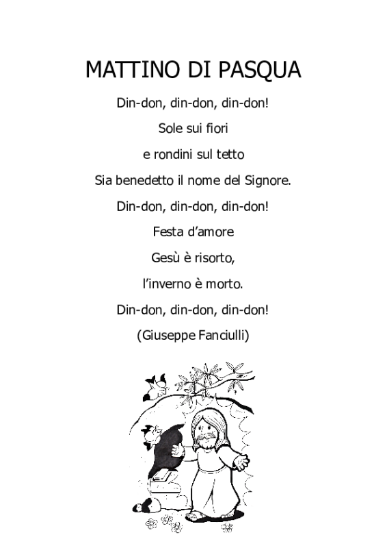 Mattino di Pasqua (G.Fanciulli) Schede Didattiche