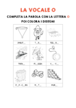 Schede didattiche sulla vocale O