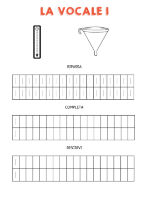 Ricalca la vocale I