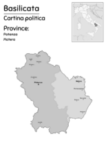 Cartine geografiche della Basilicata