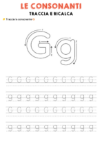 Schede didattiche sulla consonante G