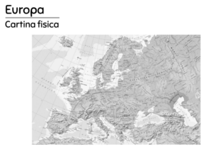 europa cartina fisica bn