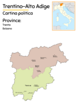 Cartine geografiche del Trentino Alto Adige