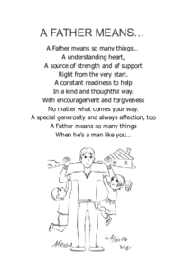 A father means…