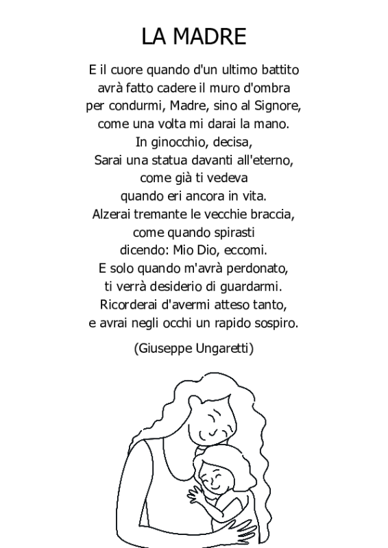 La Madre (Ungaretti) Schede Didattiche
