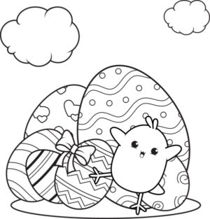 coloring-page-happy-easter-with-cute-baby-chick-vector