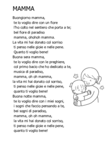 Buongiorno mamma