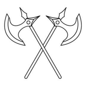 Disegni asce e alabarde  2