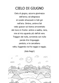 Cielo di giugno  (Ada Negri)
