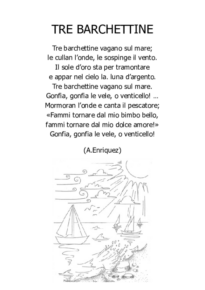 Tre barchettine (A.Enriquez)