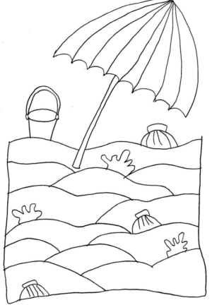 Disegni Estate in spiaggia  8