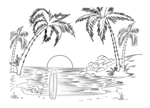 Disegni Estate in spiaggia  41